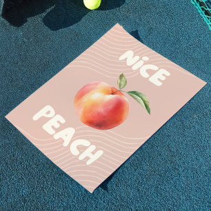 Nice Peach Badewanne Print Trendy Wall Art Poster