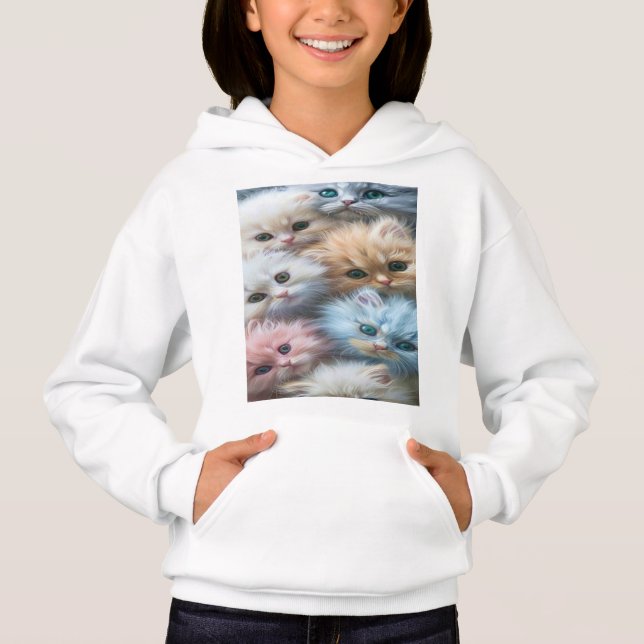 NICE PULL CATS FOR KIDS HOODIE (Vorderseite)