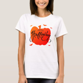 Nice Pumpkin Happy Halloween Typografie T-Shirt