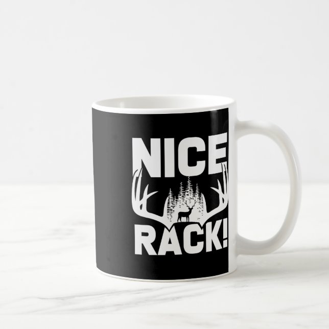 Nice Rack Antlers Deer Funny Junting Hunter Spaß Kaffeetasse (Rechts)