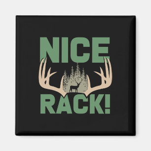 Nice Rack Antlers Deer Funny Junting Hunter Spaß Magnet