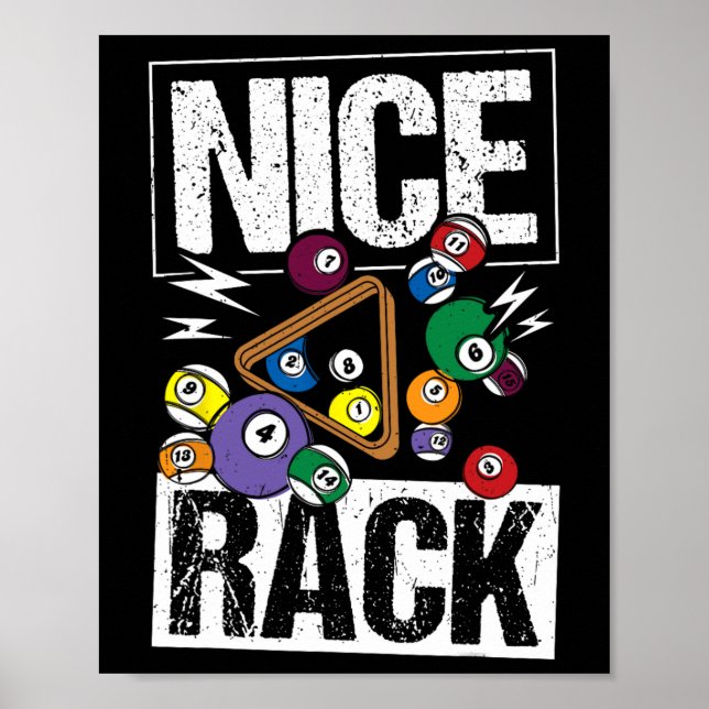 Nice Rack Billiards Poster (Vorne)