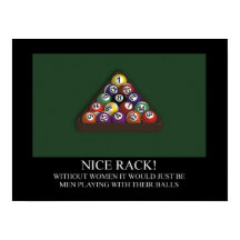 NICE RACK Billiards Poster
