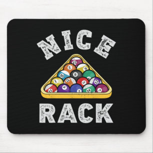 Nice Rack Funny Billiards Player Vintager Pool Tri Mousepad