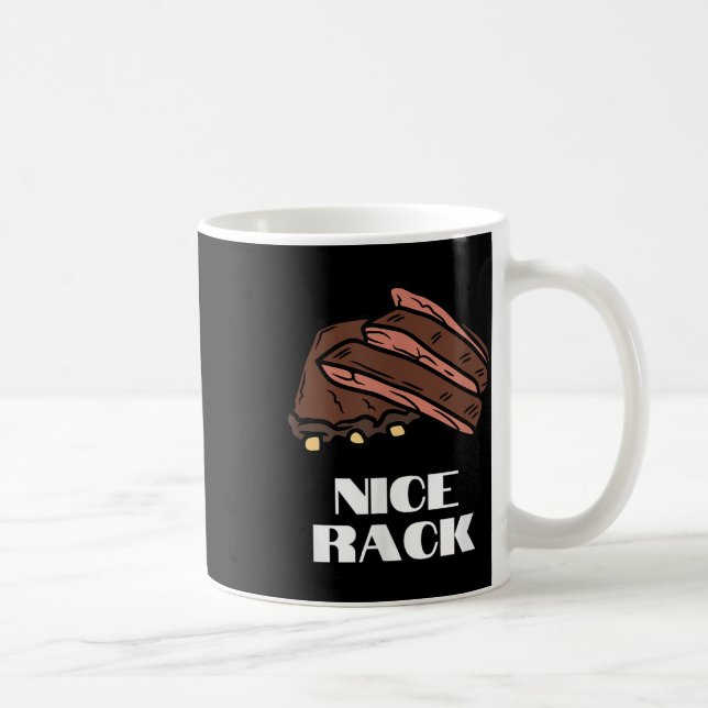 Nice Rack - Funny Ribs &amp; Grillen Kaffeetasse (Rechts)