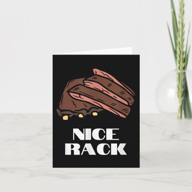 Nice Rack - Funny Ribs &amp; Grillen Karte (Vorderseite)
