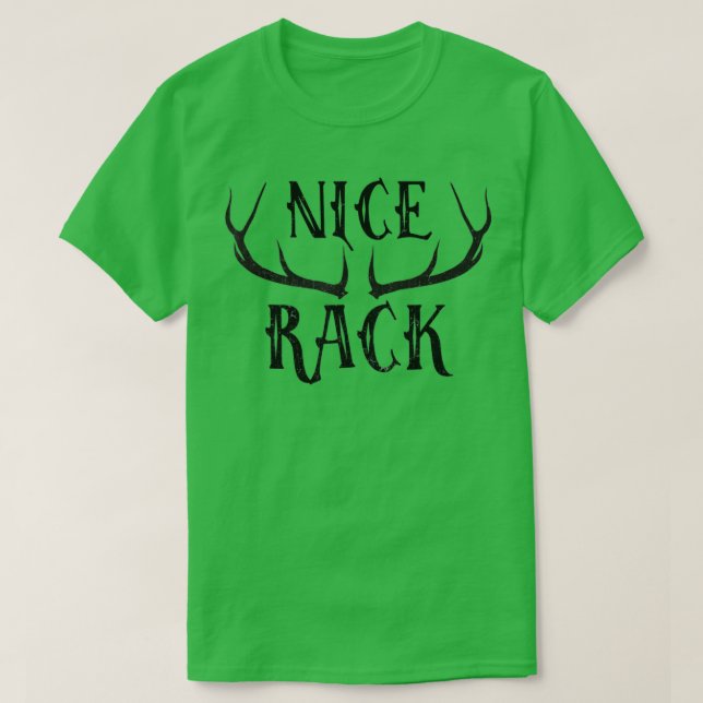 Nice Rack mit Antlern T-Shirt (Design vorne)