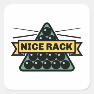 Nice Rack Quadratischer Aufkleber