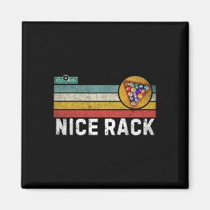 Nice Rack Vintag Pool Player Snooker Funny Billio Magnet