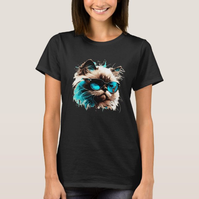 Nice Ragdoll Cat Face T-Shirt (Vorderseite)