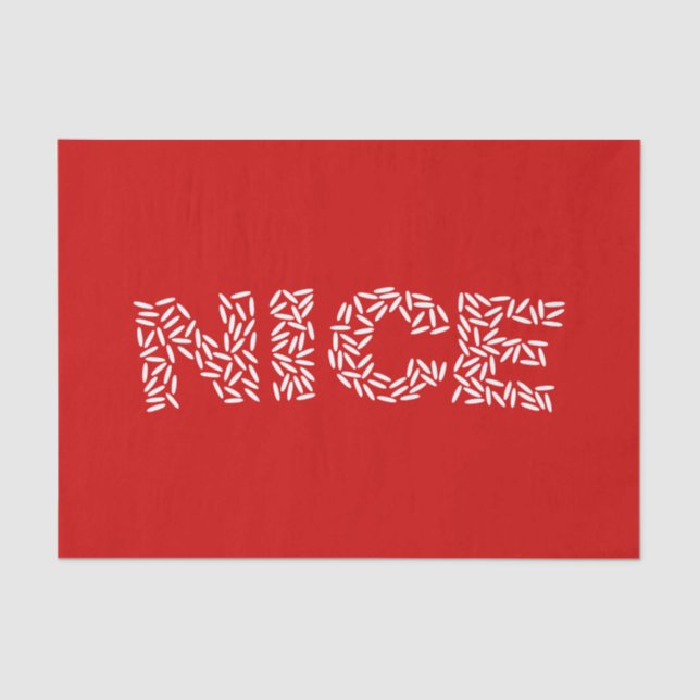 Nice Rice Seidenpapier (Vorderseite)