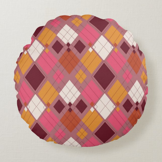 Nice Round Pillow Design  Rundes Kissen (Vorderseite)