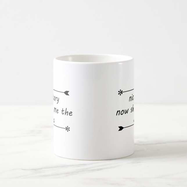 Nice Story Now SHow Me The Data Kaffeetasse (Mittel)