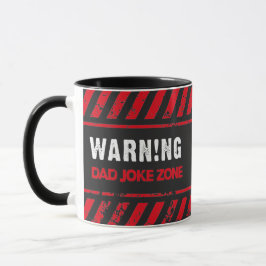 Nice Text Design Vorsicht Vater Joke Zone Tasse