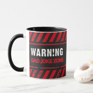 Nice Text Design Vorsicht Vater Joke Zone Tasse