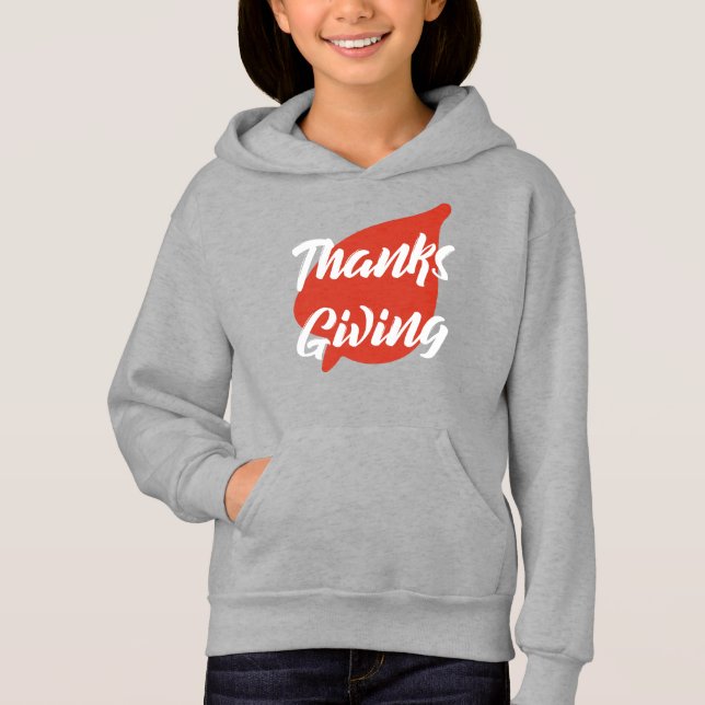 Nice Texte Thanksgiving Typographie sur Sweat - sh (Devant)