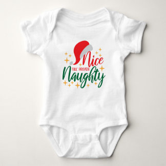 Nice Til Proven Naughty, Novelty Funny Funny Chris Baby Strampler