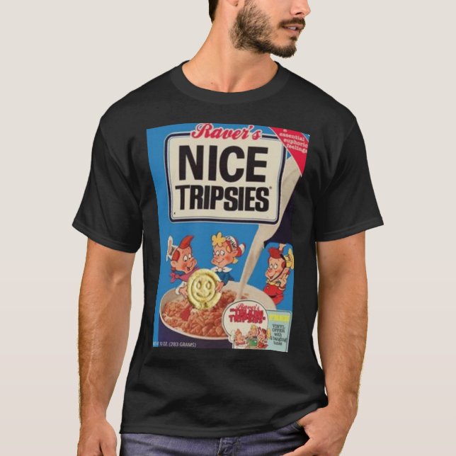 Nice Tripsies 90&x27;s Rave Flyer Classic T-Shirt (Vorderseite)