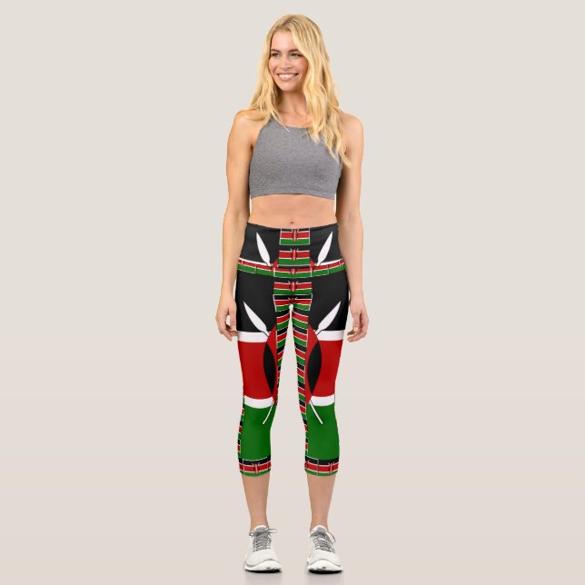 Nice und liebevoll Kenyan High Waisted Capris (Vorderseite)