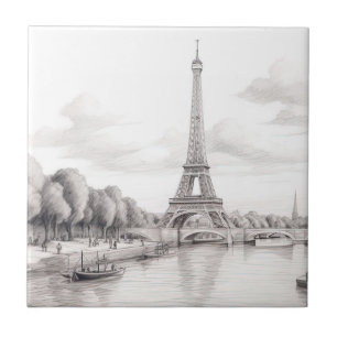 Nice Vintag Paris Frankreich Fliese