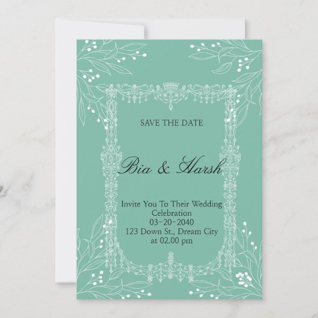 Nice Wedding Card Einladung (Vorderseite)