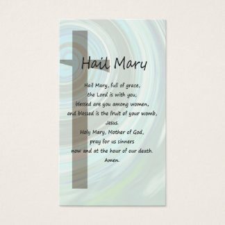 Nicene Creed et Hail Mary Prayer Card