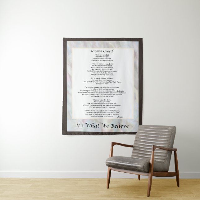 Nicene Creed Tapestry Christliches Gebet Dekoratio Wandteppich (Beispiel)