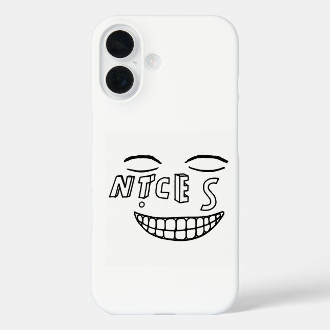 NICES-Logo-Fall iPhone 16 Hülle (Rückseite)