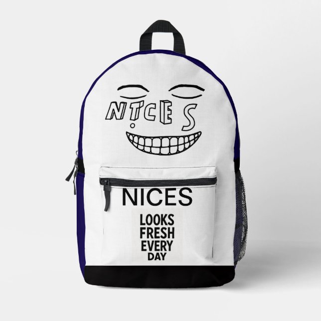 NICES-Rucksack Bedruckter Rucksack (Vorderseite)