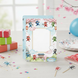 Niche Kids Martial Arts Party Decor Einladung