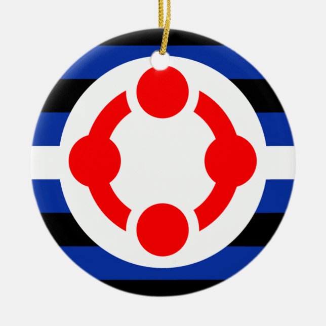 Niche Pride Flag (Original) Keramik Ornament (Vorne)