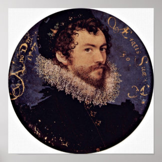 Nicholas Hilliard - Das früheste Selbstporträt Poster