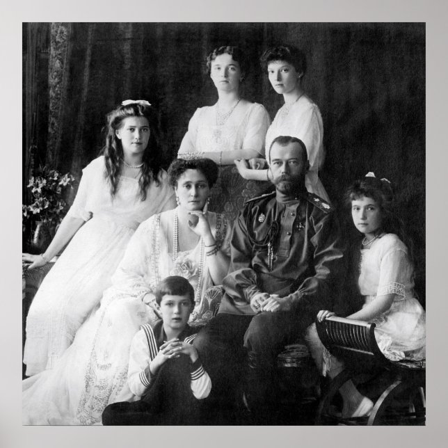 Nicholas II et Poster de famille (Devant)