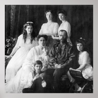 Nicholas II. und Familienposter Poster