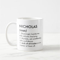 Nicholas Name, Bearbeitbarer Name, Benutzerdefinie