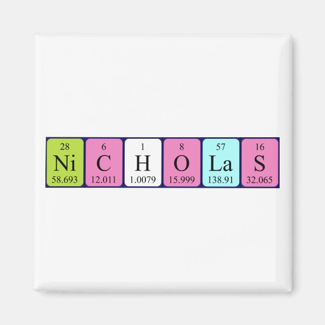 Nicholas Periodenmagnet Magnet (Vorne)