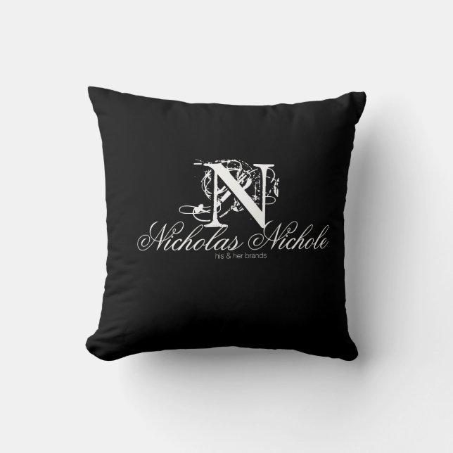 Nicholas sein Nichole u. ihr Marke-Wurf Kissen (Vorderseite)