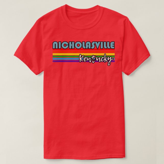 Nicholasville Kentucky Pride Nicholasville LGBT G T-Shirt (Design vorne)