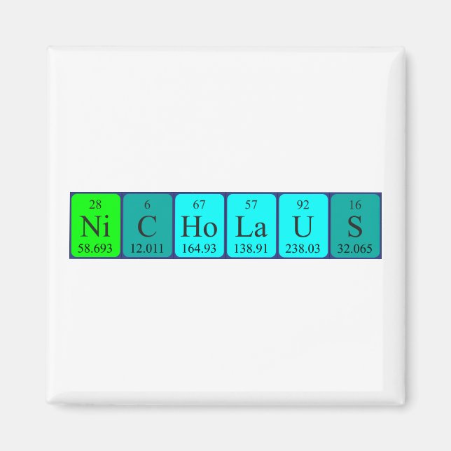 Nicholaus Periodenmagnet Magnet (Vorne)
