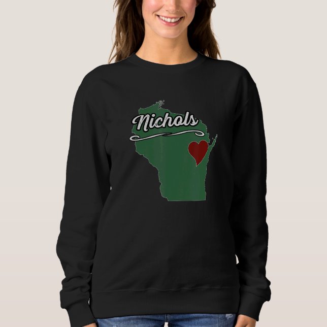 NICHOLS  Wisconsin WI USA  City State Souvenir Sweatshirt (Vorderseite)