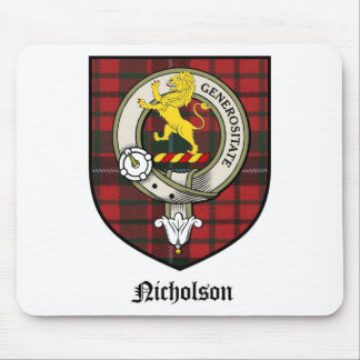 Nicholson-Clan-Wappen-AbzeichenTartan Mousepad