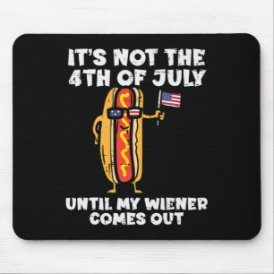 Nicht 4. Juli Dackel Hotdog American Flag Patrioti Mousepad