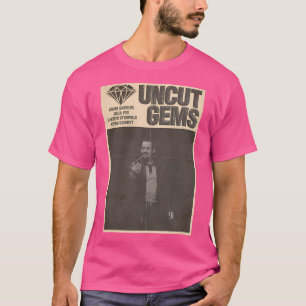 Nicht abgeschnitten Edelsteine-Poster (BW) T-Shirt