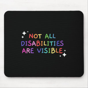 Nicht alle Behinderungen sind sichtbar behinderte Mousepad