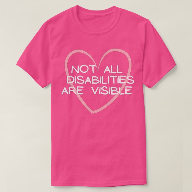 Nicht alle Behinderungen sind sichtbar, die Neurov T-Shirt (Design vorne)