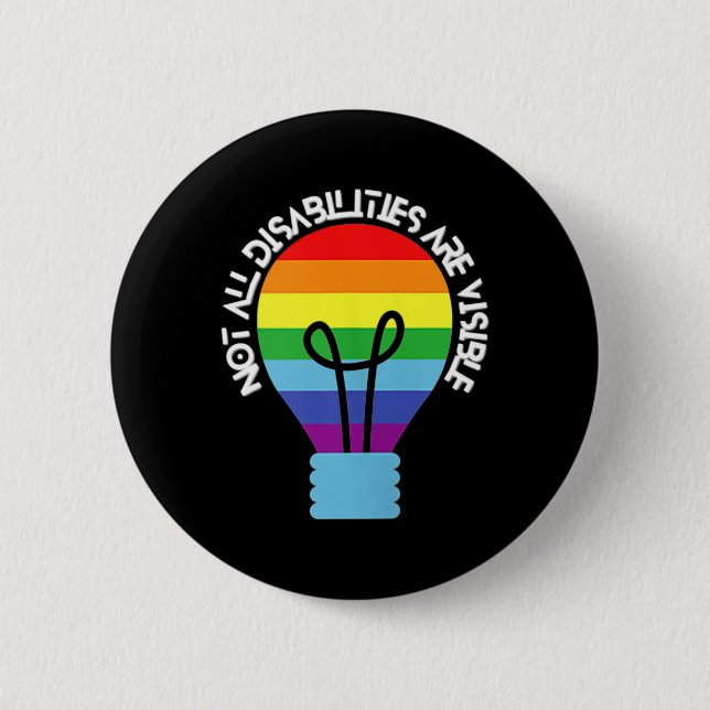Nicht alle Behinderungen sind sichtbare Behinderun Button (Vorderseite)