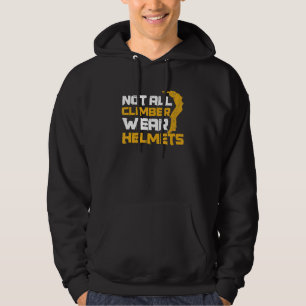 Nicht alle Climber tragen Helme für einen Parkplat Hoodie