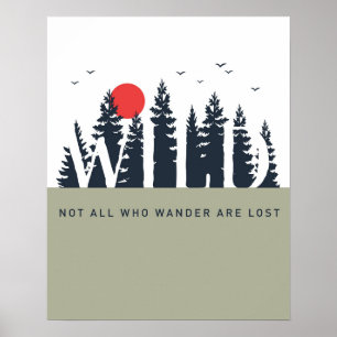 Nicht alle, die die Natur mit modernen Farbblöcken Poster