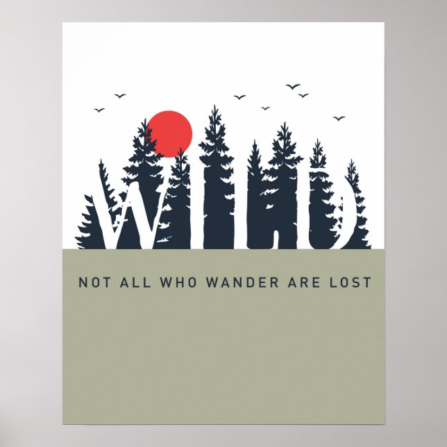 Nicht alle, die die Natur mit modernen Farbblöcken Poster (Vorne)