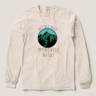Nicht alle, die improvisieren, sind verloren Tri-Blend shirt
